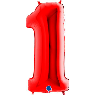 Red Number 1 Balloon - 26" Foil