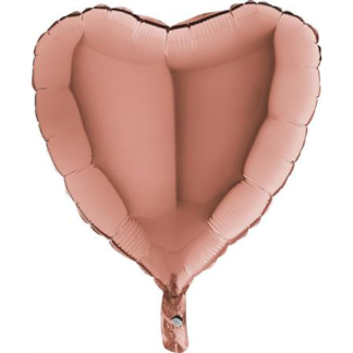 Rose Gold Heart Balloon - 36" Foil