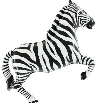 Zebra Supershape Balloon - 41" Foil