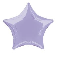 Pastel Lilac Star Balloon - 18" Foil (10ct)