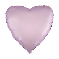 Satin Pastel Lilac Heart Balloon - 18" Foil