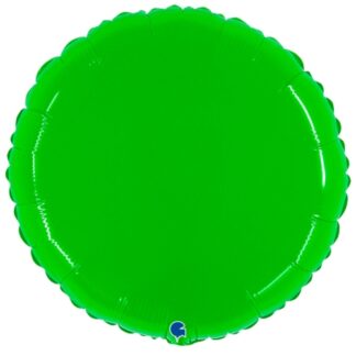 Shiny Hot Lime Round Balloon - 21" Foil