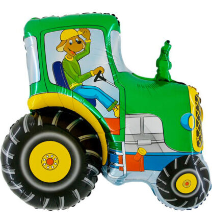 Green Tractor Supershape Balloon - 29" Foil Unpackaged