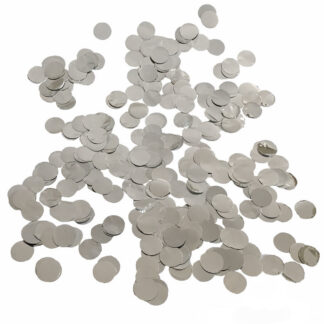 Silver Circle Metallic Confetti - (25mm)