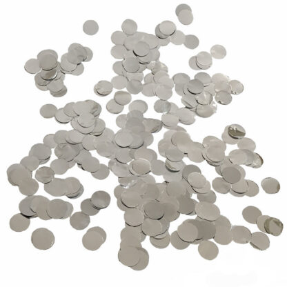 Silver Circle Metallic Confetti - (25mm)