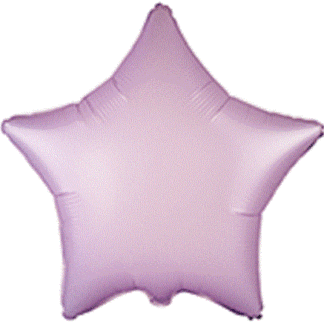 Satin Pastel Lilac Star Balloon - 18" Foil