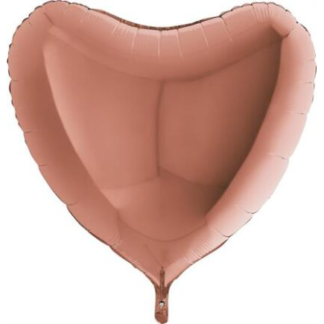 Rose Gold Heart Balloon - 18" Foil