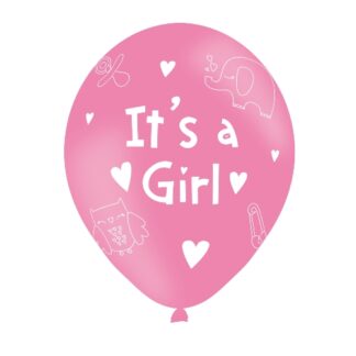 It's A Girl Balloon - 11" Latex (6ct)