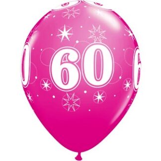 60-Sparkle-A-Round Wild Berry Balloons - 11" Latex (25ct)