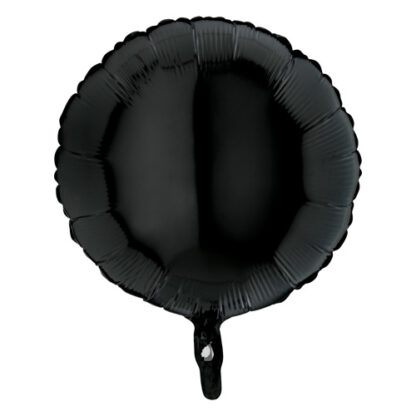 Black Round Balloon - 18" Foil