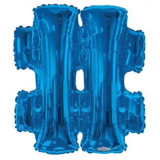 Blue Letter '#' Balloon - 34" Foil