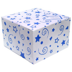 Blue Balloon Box - (1ct) 370 x 370 x 245mm