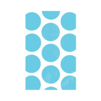Sweet Treat Bags Caribbean Blue Polka Dots - (10ct)