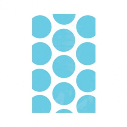 Sweet Treat Bags Caribbean Blue Polka Dots - (10ct)
