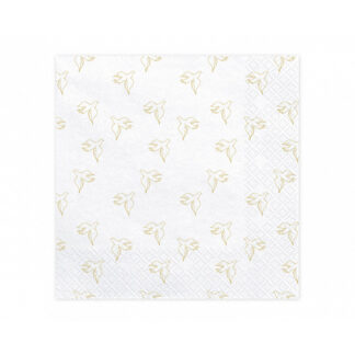 Gold Dove First Communion Napkins - (33 x 33cm) (20ct)