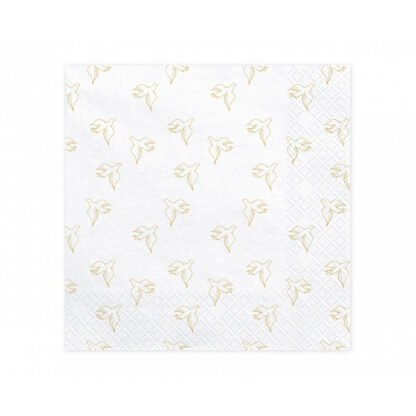 Gold Dove First Communion Napkins - (33 x 33cm) (20ct)