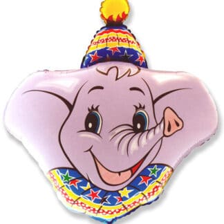 Elephant Head Supershape Balloon - Foil