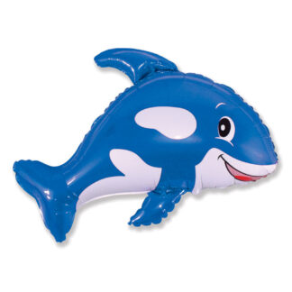 Blue Whale Supershape Balloon - Foil
