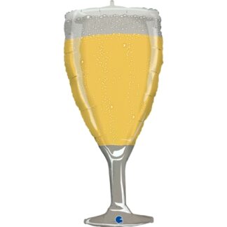 Champagne Glass Supershape Balloon - Foil 37"