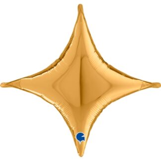 Deco Gold Concave Cross Balloon - 30" Foil
