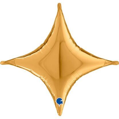 Deco Gold Concave Cross Balloon - 30" Foil
