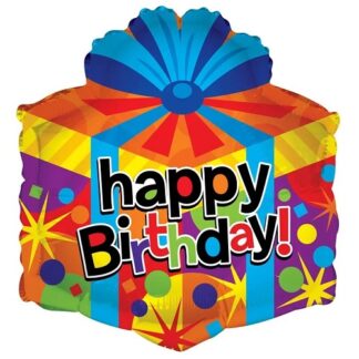 Happy birthday Gift Box Balloon - Foil