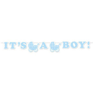 It's a Boy Ribbon Banner 5.5ft/ 1.67 m