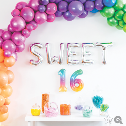 Jelli Ombré Number 0 Balloon - 16" Foil eol - Image 4