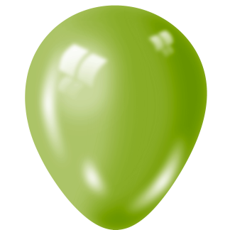 Metallic Lime Green Balloons - 12" Latex (100ct)
