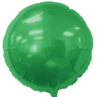 Green Metallic Round Balloon - 18" Foil