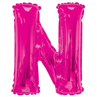 Pink Letter 'N' Balloon - 34" Foil