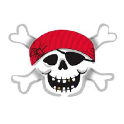 Pirate Skull Supershape Balloon - Foil