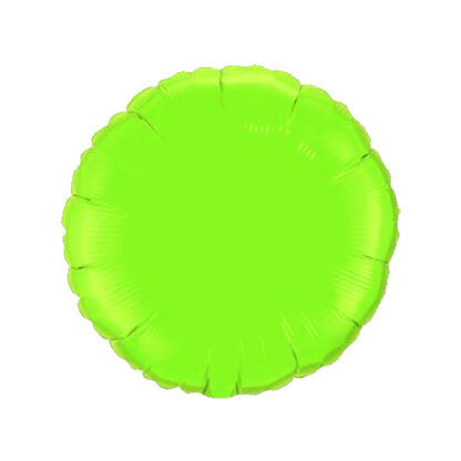 Lime Green Round Balloon - 18" Foil