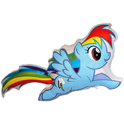 My Little Pony Rainbow Dash Supershape Balloon - Foil 20" x 38" / 51cm x 97cm