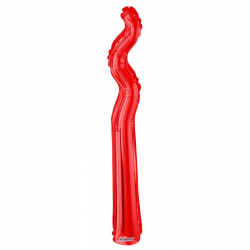 Red Kurly Zig Zag Shape Balloon - 17" Foil