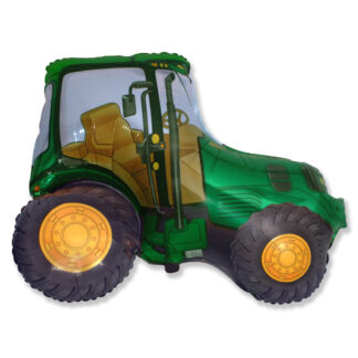 Green Tractor Supershape Balloon - Foil 30" X 37"  76cm X 94cm
