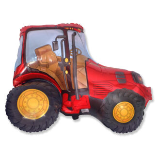 RED Tractor Supershape Balloon - Foil 30" X 37"  76cm X 94cm