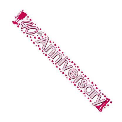 40th Anniversary Banner - (6ct)