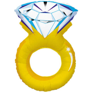 Wedding Ring Supershape Balloon - Foil