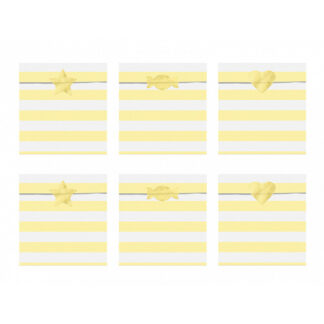 Light Yellow Treat Bags - (6ct)