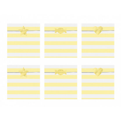 Light Yellow Treat Bags - (6ct)