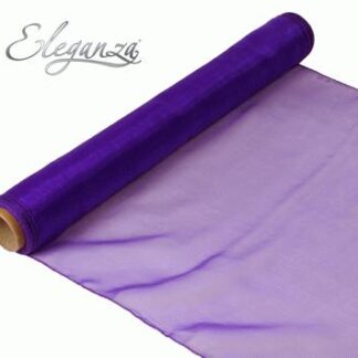 Woven Edge Organza Purple
