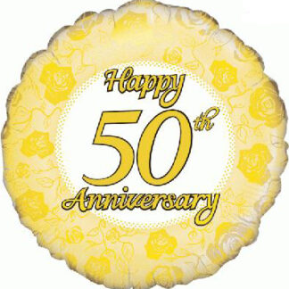 Happy 50th Anniversary Balloon - 18" Foil