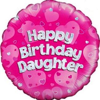 Holographic Happy Birthday Daughter Balloon - 18" Foil