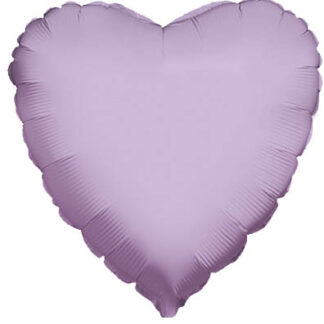 Satin Lilac Heart Balloon - 18" Foil