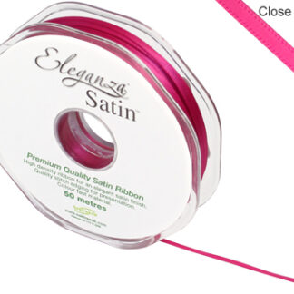 Fuchsia No 28 Double Faced Satin - (3mm x 50m)