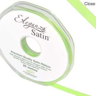 Lime Green No.14 Double Faced Satin - (6mm x 20m)