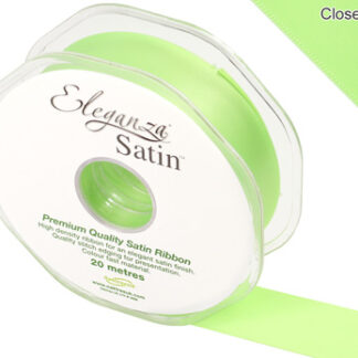 Lime Green No.14 Double Faced Satin - (25mm x 20m)