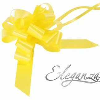 Yellow Poly Pullbows - 30mm (30ct)
