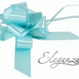 Light Blue Poly Pullbows No25 - 50mm (20ct)